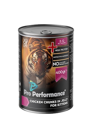 Pro Performance Tavuklu Parça Etli Yavru Kedi Konservesi 400 Gr 12'li Paket
