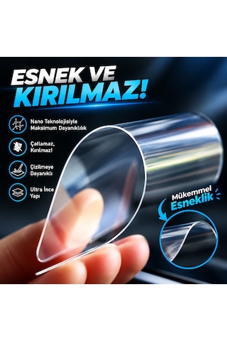 Caseonn Samsung Galaxy Uyumlu Tab S9 Fe Sm-x510/x516b Esnek Ultra İnce Nano Cam Ekran Koruyucu Şeffaf