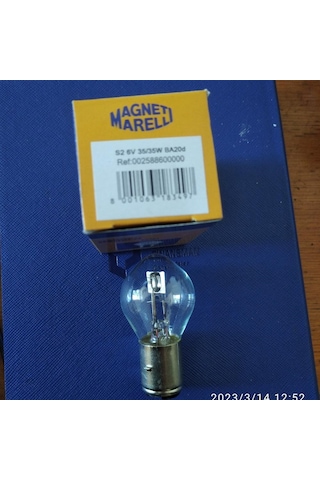 6V 35/35 W BA20D FAR AMPULU Bosch  TIPI MARELLİ