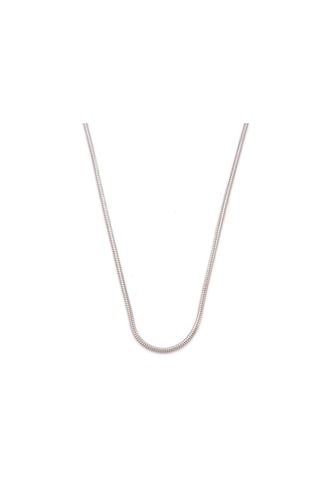 Çelik Zincir Kolye Oval Kesim 1 Mm Zn-302 Gümüş