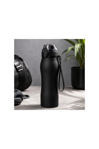 750 Ml Çelik Matara 5 Renk Seçeneği Siyah