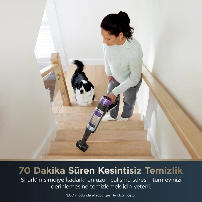Shark Powerdetect IP3251EUT Clean&Empty Pet  Başlıklı Şarjlı Dikey Süpürge