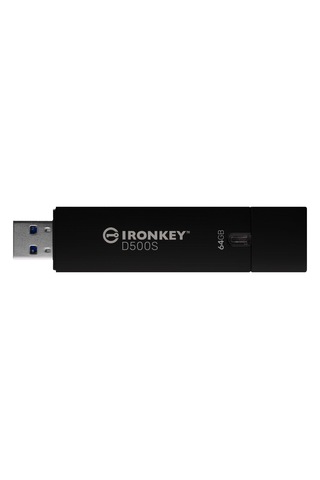 Kingston IronKey D500S 64 GB USB 3.2 Gen1 Şifrelemeli Flash Bellek