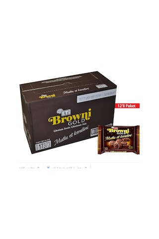 Eti Browni Gold Çikolatalı Mini Kek 12 x 180 G