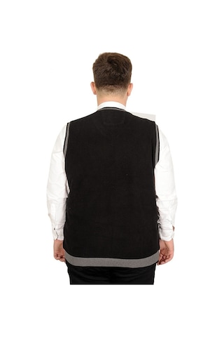 Mode Xl Büyük Beden Erkek Süeter Vanize Selanik 20547 Siyah 001