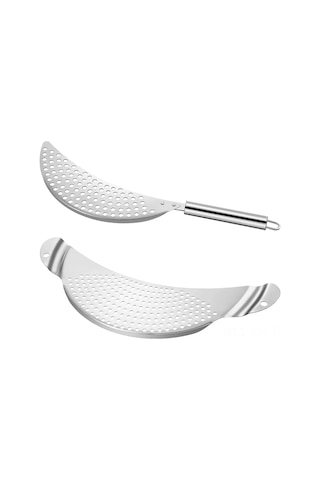 Ximistore9 Paslanmaz Çelik Çift Kulp Süzgeç - 10 İnç Tencere Uyumlu, Ergonomik Tutma Yerleri İle Pratik Süzme Çözümü Çok Renkli