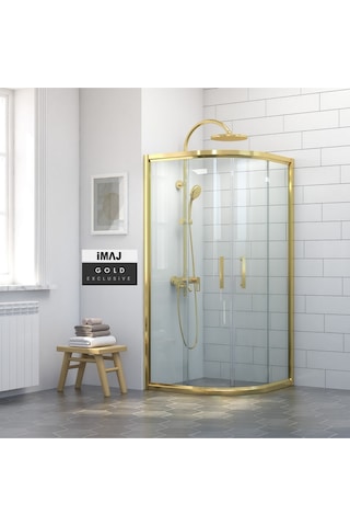 İmaj Banyo İmaj Gold Oval Duşakabin