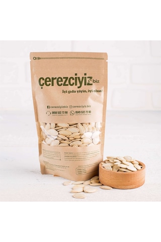 Çerezciyiz Biz Topak Kavrulmamış Çiğ Nevşehir Kabak Çekirdeği 1 KG