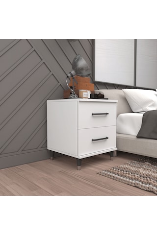 Şifonyer Dört Çekmeceli Parlak Beyaz