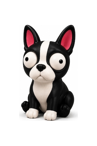 Yasuah Goofy Series Boston Terrier Hareketli Gözlü Figür