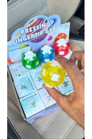 Ledt Işıklı Gyro Fidget Top Parmak Döndürme Oyuncağı