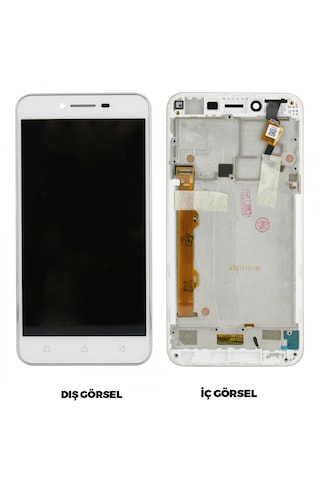 Teknonet Lenovo Vibe K5 A6020 Uyumlu Lcd+dokunmatik+çıtalı - Beyaz
