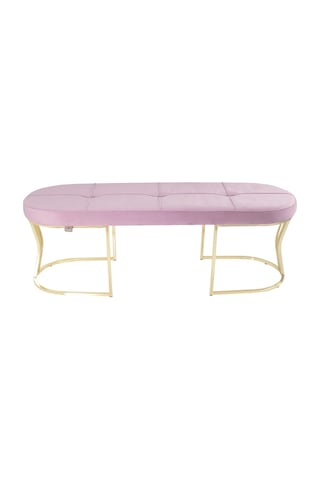 Viego Gold Collection- Pembe Kapitoneli Chester Model Puf & Bench & Koltuk & Uzun Makyaj Puff & Yatak Ucu