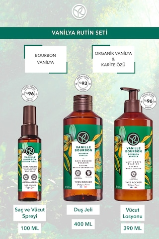 Yves Rocher Vanilya Rutin Seti- Vücut Spreyi 150 Ml &duş Jeli 400 Ml & Vücut Losyonu 390 Ml Diğer