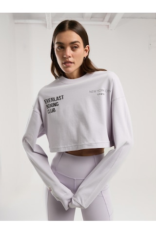 Everlast Boxing Club Wmn Oversize Uzun Kollu Lila Kadın Tişört Lila
