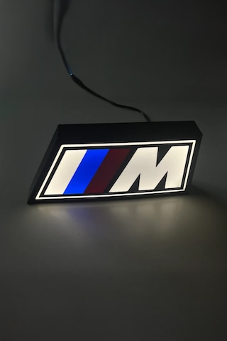 Bmw Dekoratif Aydınlatma Led Gece Lambası Beyaz