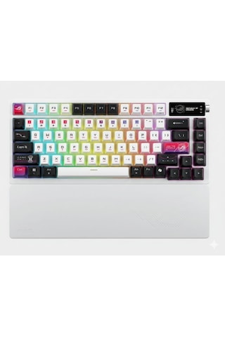 Asus M704 ROG AZOTH X %75 NX SNOW/PBT/TR PBT Türkçe Kablosuz Gaming Klayve