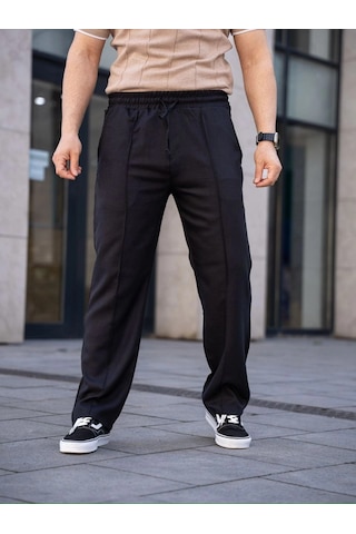 Wear Vexel Erkek Keten Cepli Çıma Dikişli Jogger Buggy Pantalon Rahat Kalıp - Siyah Çok Renkli