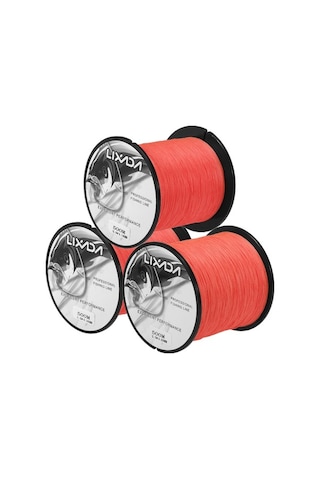 Novahub Lixada 3 Paket 500m Balık Avı İpi, 4 Lifli, Tuzlu Su İçin, Taze Su Uygun