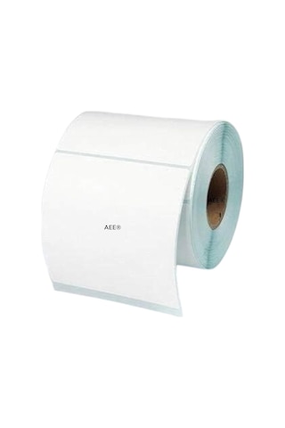 Aee 100x100 Termal Etiket 500 Sarım Kargo Etiketi Yapışkanlı Ribon Gerektirmez / Suya Dayanıklı Barkod Etike 1