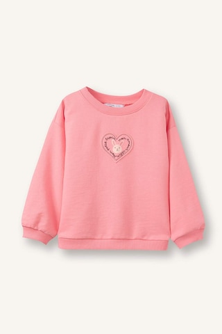 Defacto Oversize Baskılı Sweatshirt Kız Bebek G7501a526sppn657 Pembe-pn657