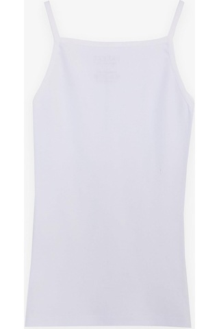 Breeze Kız Çocuk İnce Askılı Atlet Dantelli 3-7 Yaş, Beyaz-beyaz Beyaz