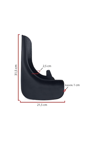 Fiat Fiorino Paçalık Tozluk Çamurluk Siyah 2'li