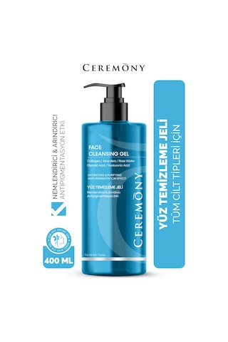 Ceremony Nemlendirici & Arındırıcı & Eşitleyici Sivilce Ve Akne Karşıtı Yüz Temizleme Jeli 400 ML