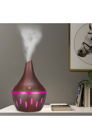 Aubyhe Gcvizuso 300ml Usb Aromaterapi Dağıtıcı: Led Gece Lambalı, Sessiz İşlemli, Ev/ofis Uyumlu Nemlendirici Ve Parfüm Dağıtıcı