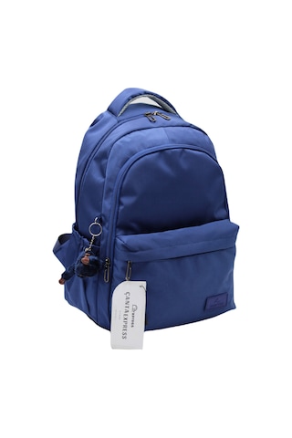 Lacivert Unisex Okul Çantası Su Geçirmez Kumaş Unisex Okul Sırt Çantası 2200 Lacivert