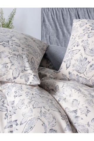 Cotton Box Flanel Çift Kişilik Nevresim Takımı Ruby Antrasit Antrasit
