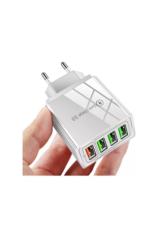 Zuidid Hızlı Şarj Qc 3.0 4 Usb Portlu 3.1A 48W Çoklu Şarj Cihazı (493755369)