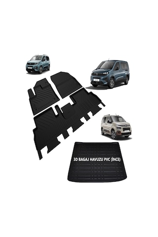 Rifter Berlingo Combo Paspas Bagaj Havuzu Set 2020 2021 2022 2023 22024 2025 Proace Cıty Yeni Doblo