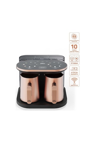 Arzum OKKA OK0051 Rich Duo Çoklu İçecek 8 Fincan Matcha Bol Köpüklü Türk Kahvesi Makinesi