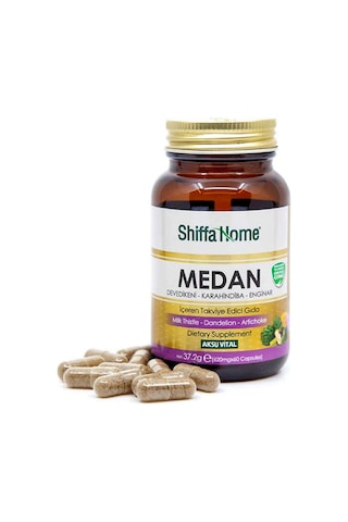 Aksu Vital Shiffa Home Medan Kapsül Devedikeni Karahindiba Enginar 60 Kapsül 3 Adet