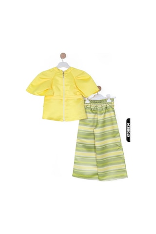 Nasr Grub Xo Kids Kız Çocuk Alt Üst Takım 6-12 Yaş 5006 Sarı