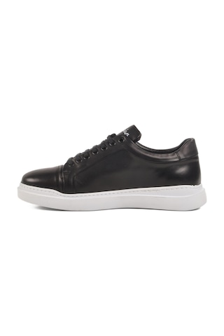 Ayakmod Premium 2040 M Siyah-beyaz Hakiki Deri Erkek Sneaker Sıyah/beyaz