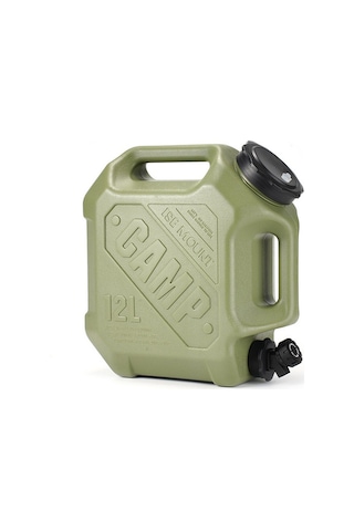 Ccgloball Dış Mekan Kullanışlı Kova Taşınabilir Su Deposu 12l Büyük Kapasiteli Musluklu Çift Kavramalı Kova Su Şişesi Yeşil