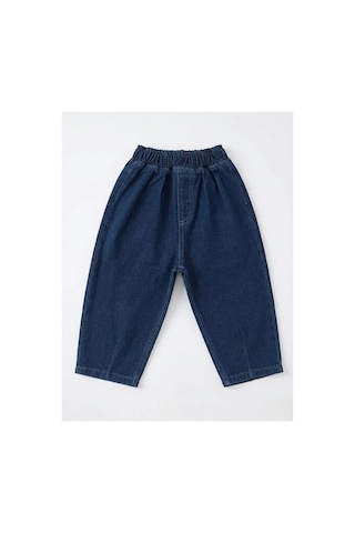 Poala Kids Unisex Blue Balloon Jeans Lacivert
