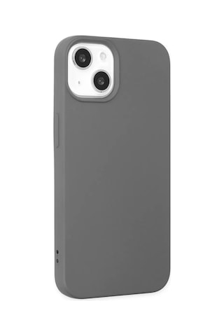 Apple iPhone Uyumlu Uyumlu 14 Kılıf Nano İçi Kadife Silikon - Gri