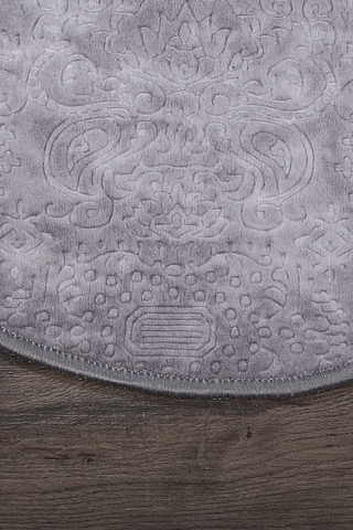 Nova Gri Oval 2'li Banyo Paspası Seti Kaymaz 60 x 100 + 50 x 60 CM Gri