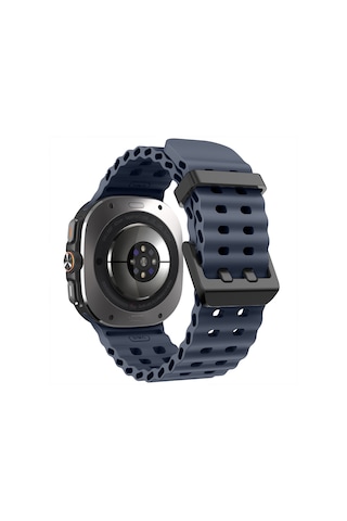 Samsung Galaxy Watch 7 Ultra İle Uyumlu Airflow Metal Tokalı Yumuşak Soft Silikon Kordon