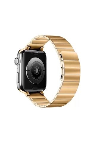 Newface Apple Watch Uyumlu 38mm Kr404 Huks Kordon - Gold