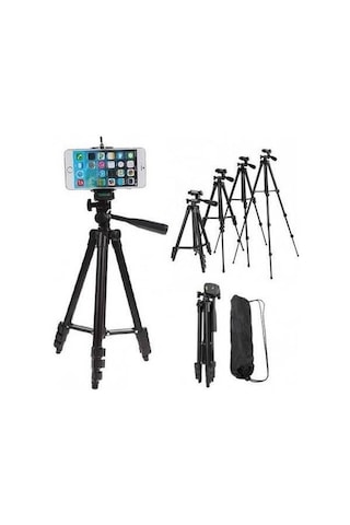 Dymax Cep Telefonları Için 102 Cm Tripod + Çanta+Telefon Tutucu