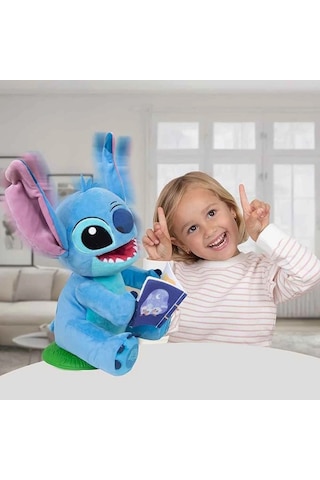 Sesli Karanlıkta Parlayan Masal Anlatan Peluş 34 Cm Stitch
