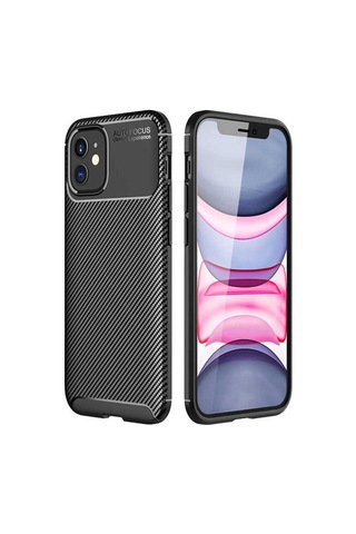 Apple Uyumlu iPhone 12 Kılıf Zore Negro Silikon Kapak Siyah