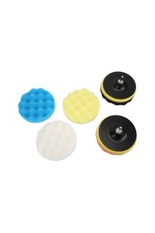 Moveevo 6 İnç 11 Parça Araç Cila Seti: Pnömatik/elektrikli Cila Makinesi İçin, Fiber-sünger Paspaslar, Hızlı Değişim Kanca-loop Tasarımı, Ayna Parlaklığı Artırır