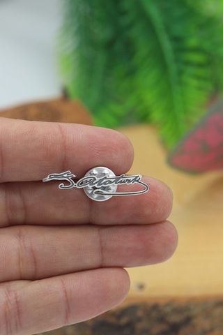 Midyat Nurtaş Gümüş Mustafa Kemal Atatürk Gümüş Erkek Yaka İğnesi Rozet Gümüş