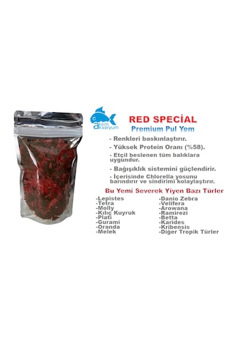 Red Special Yüksek Proteinli Etçil Pul Yem 25 Gram