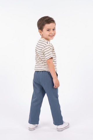 Miababy Müslin Pantolon Süprem Tişört 2li Takım İndigo